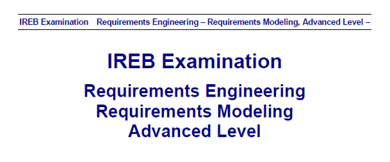 ireb modeling advanced level mock exam
